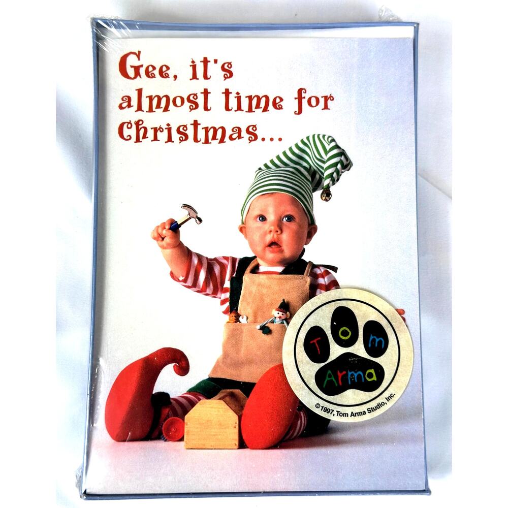 Vintage 1997 Tom Arma Christmas Holiday Cards Pack of 20
